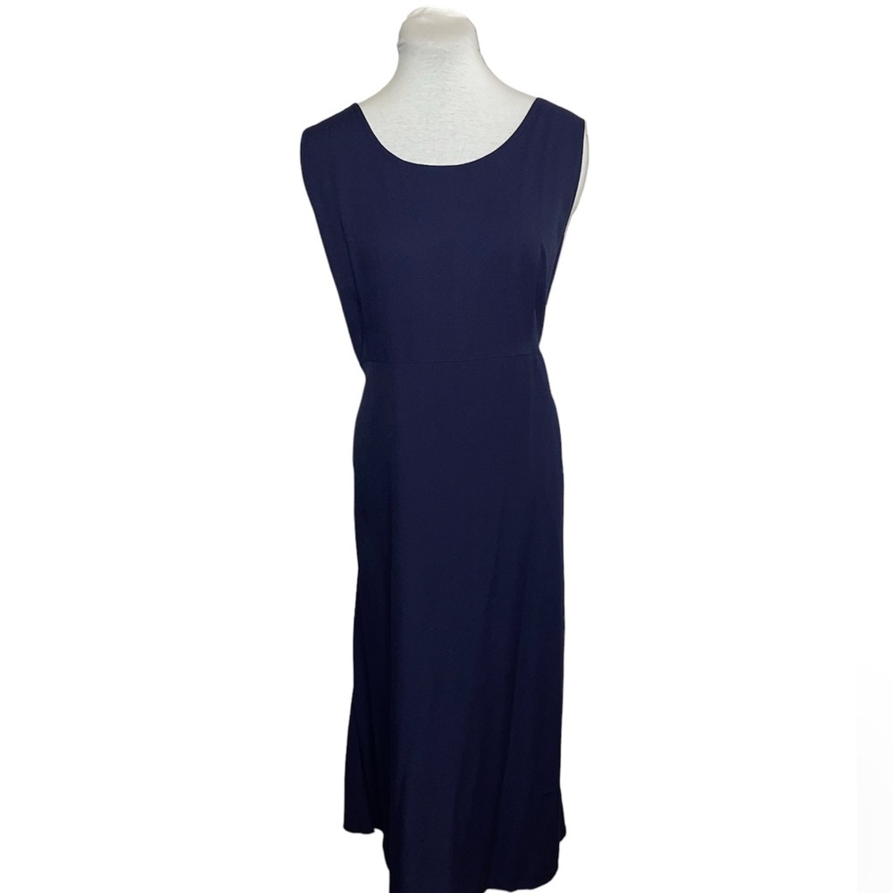 Unbranded Long Sleeveless Navy Straight Dress 18W